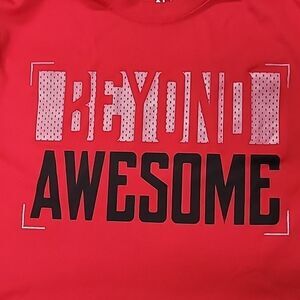 Red Beyond Awesome Moisture Wicking Tshirt Boy's Size XL(14-16)